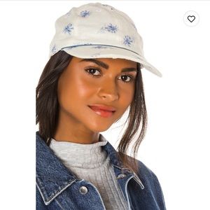 NWT LoveShackFancy hat / linen baseball cap